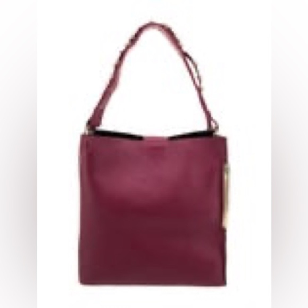 Stuart Weitzman Burgundy Hobo Bag